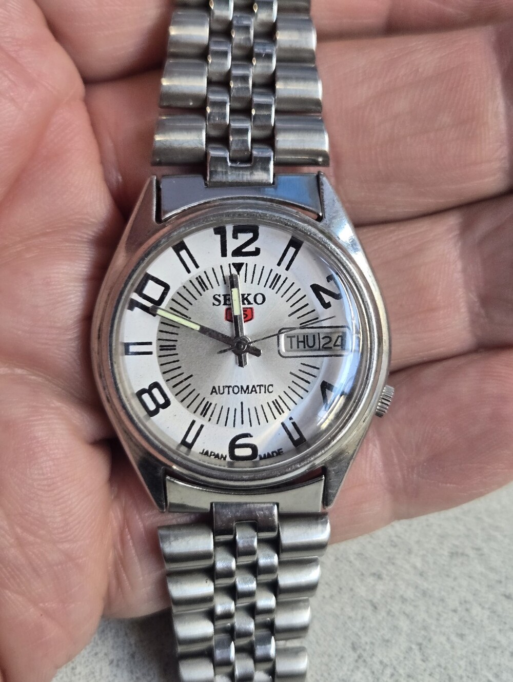 Men's automatic day date mechanical watch